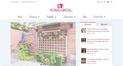 Desktop Screenshot of dtfloralanddecor.com